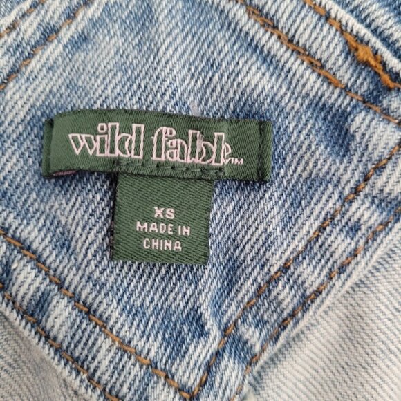 Wild Fable Distressed Short Jean Overalls - Picture 8 of 9